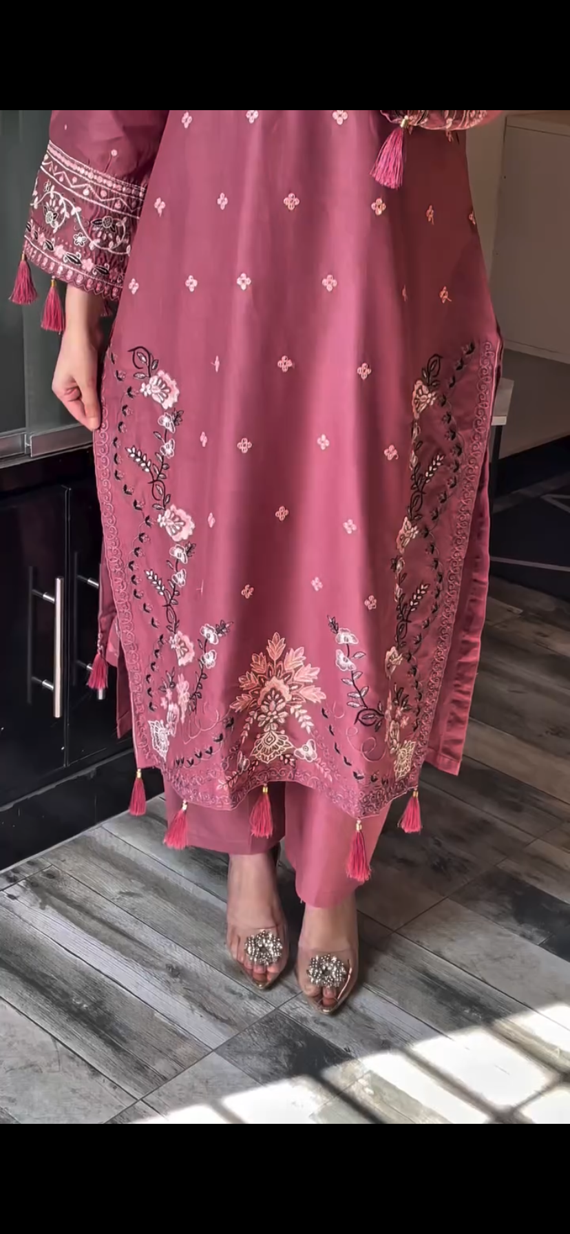 Blush Grace 3PC – Embroidered Lawn Suit
