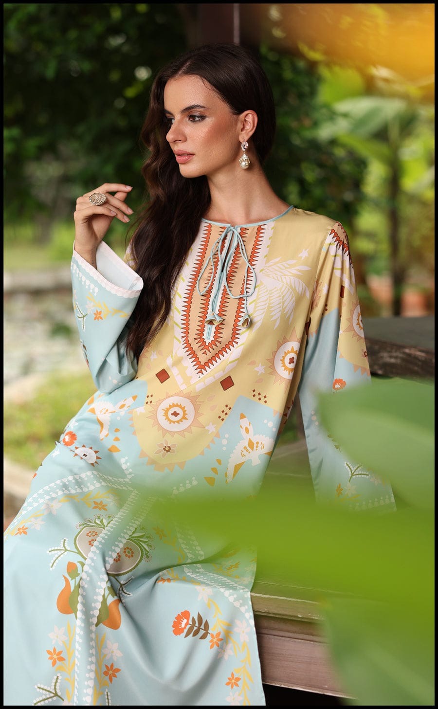 Butter Yellow Kaftan Dress