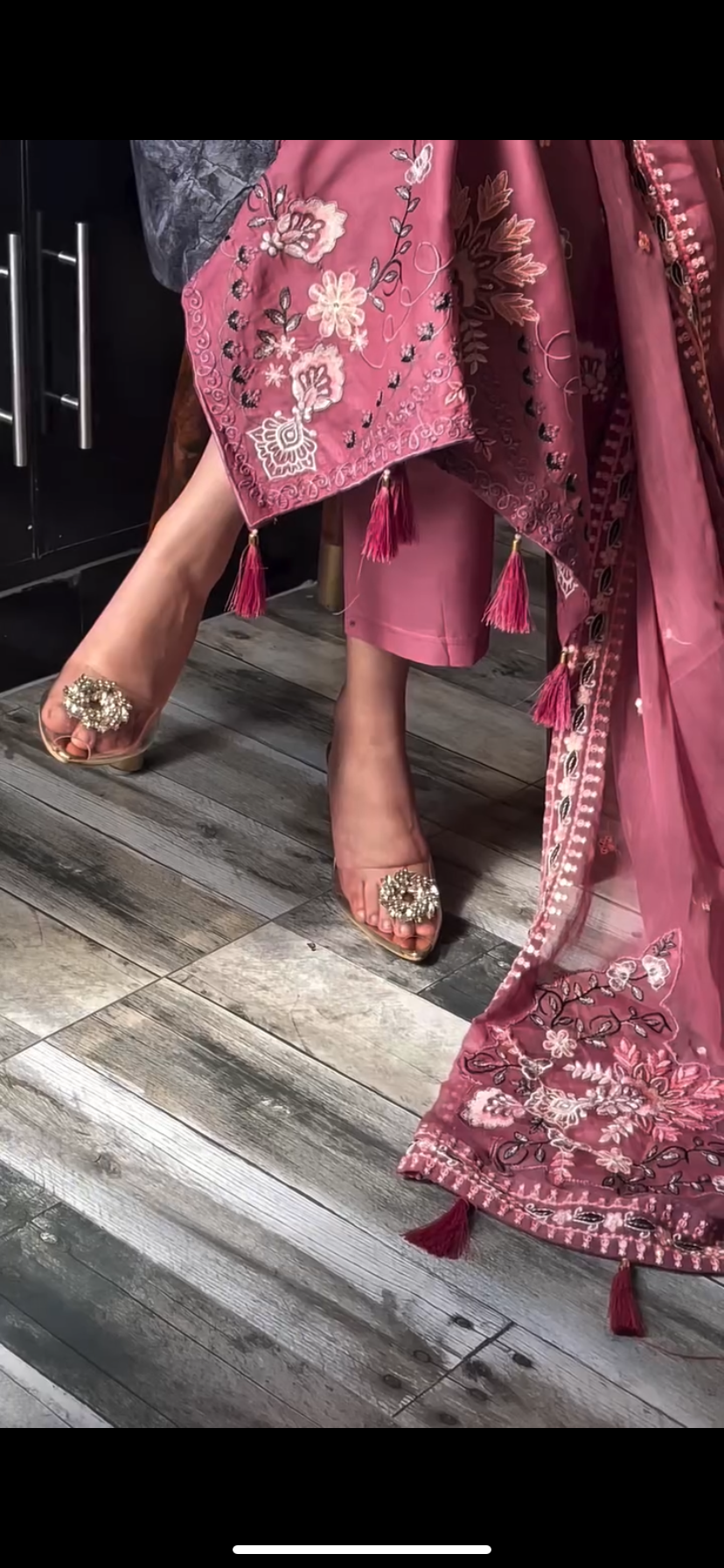 Blush Grace 3PC – Embroidered Lawn Suit